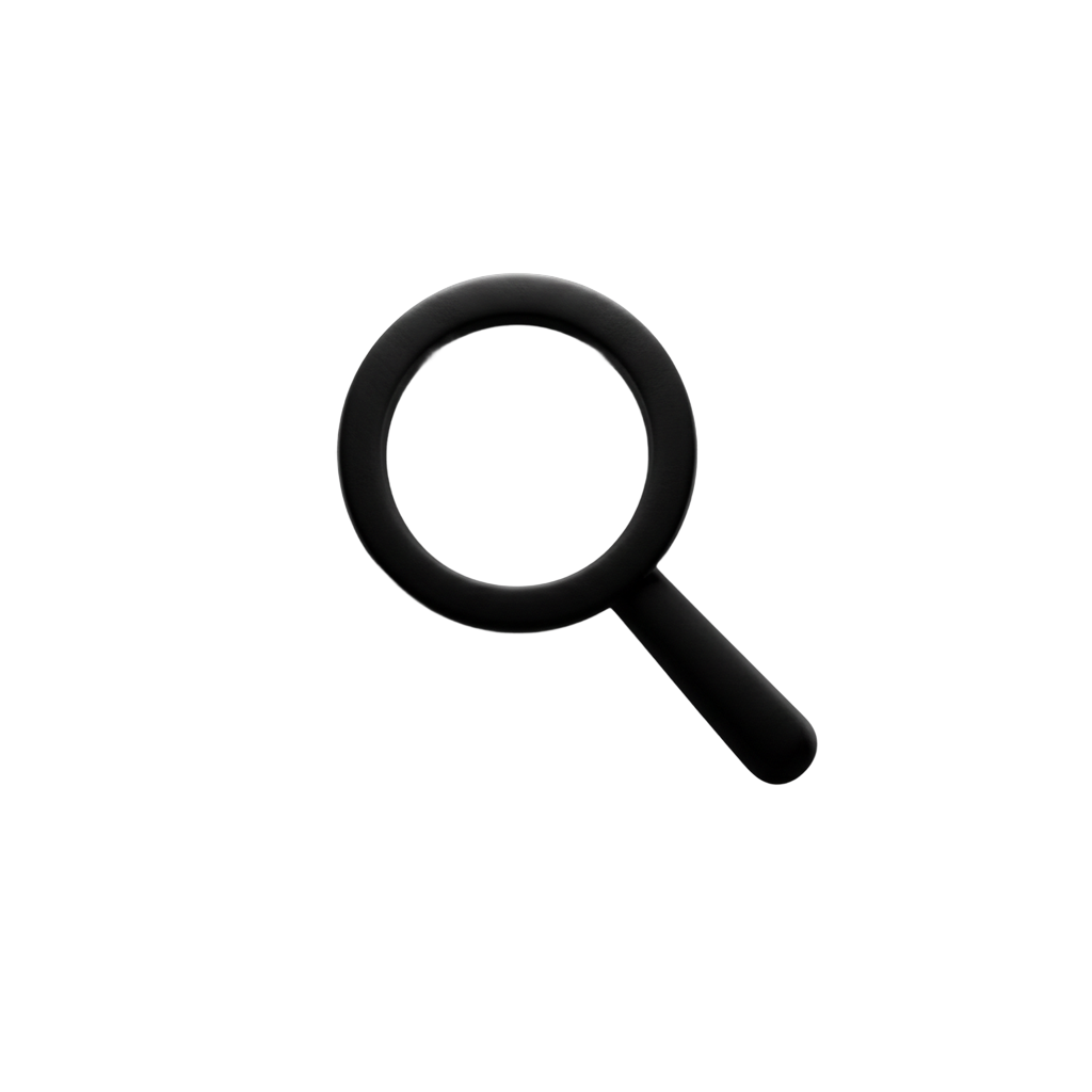Magnifying glass icon representing focused analysis